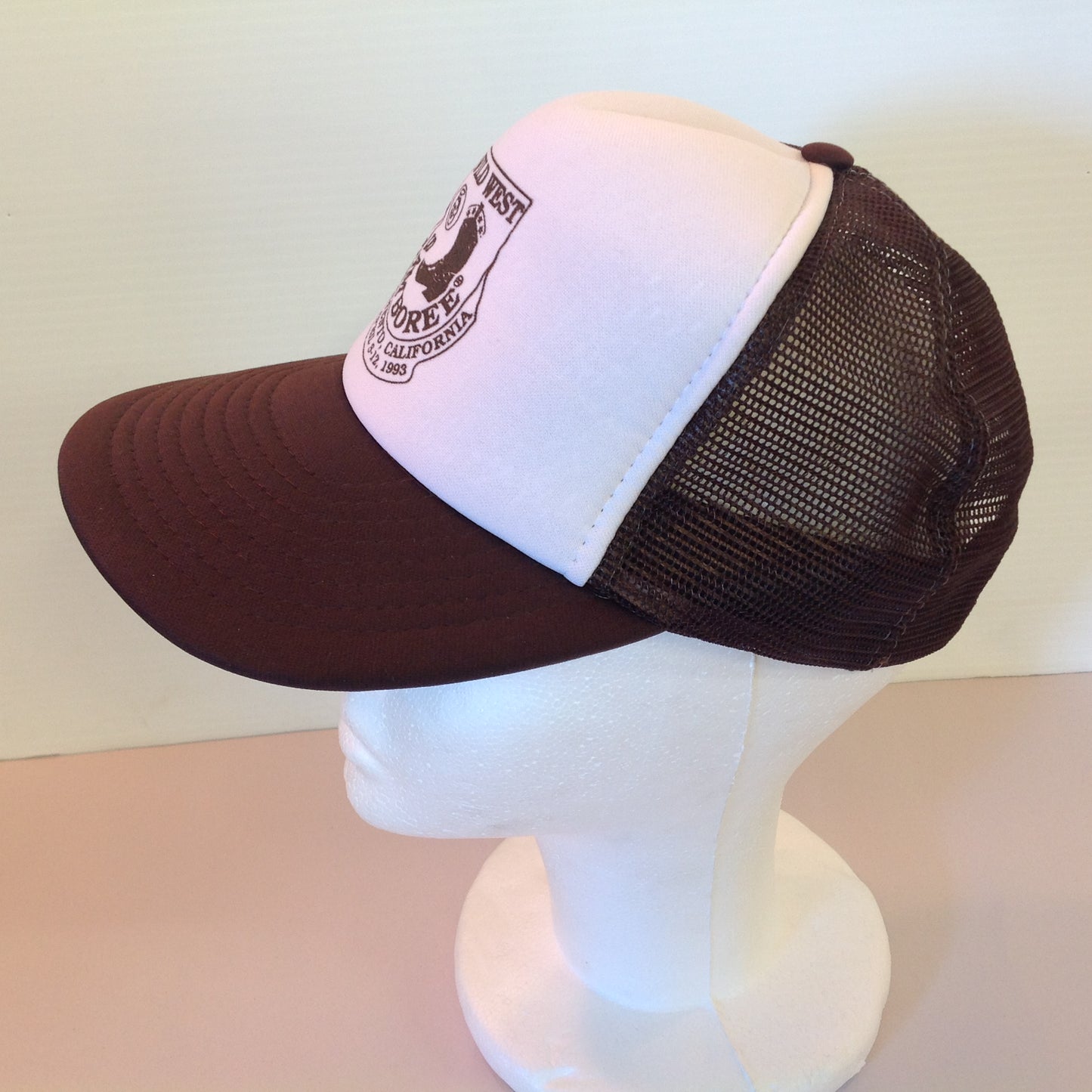 Vintage Sportcap Mesh Trucker Cap Hat 1993 Wild West Samboree Sacramento California