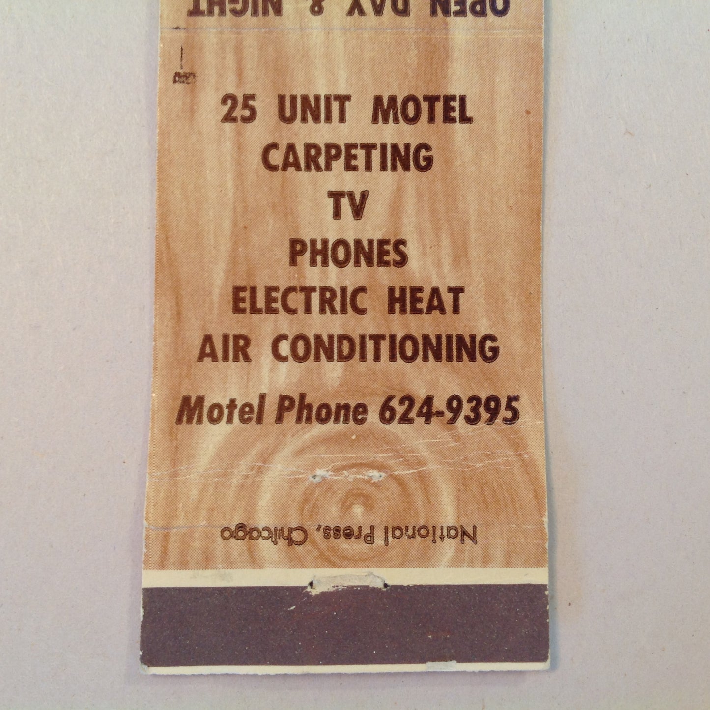 Vintage Matchbook Cover "Exit" Motel and Restaurant Birch Run Michigan I-75 MI