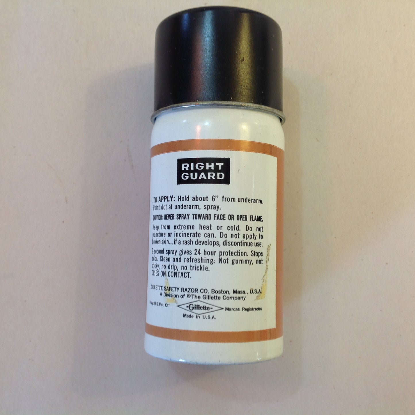Vintage NOS Gillette Right Guard Deodorant 1 oz Travel Size Unopened