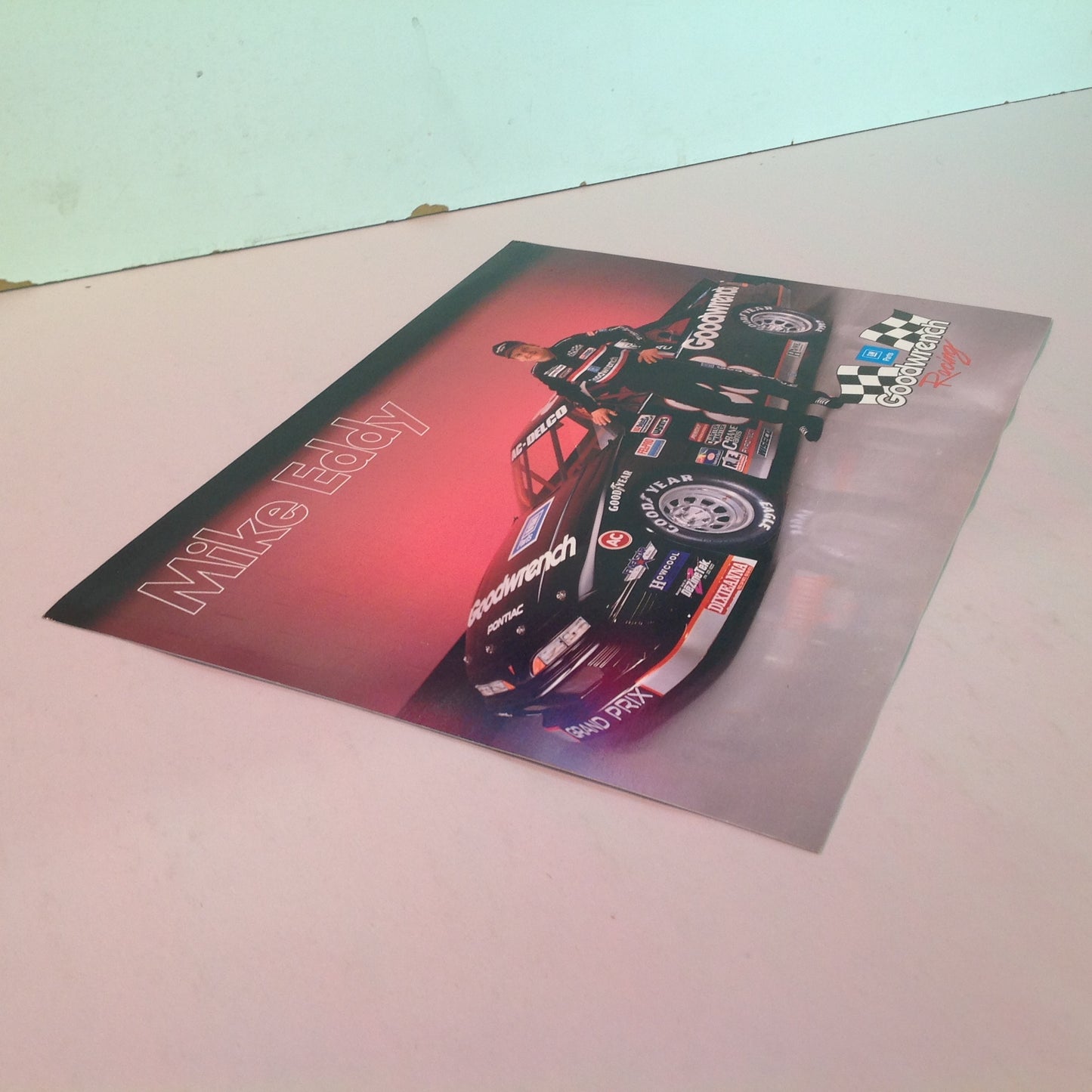 Vintage 1992 American Speed Ass'n ASA AC-Delco Goodwrench Racing Mike Eddy Hero Card