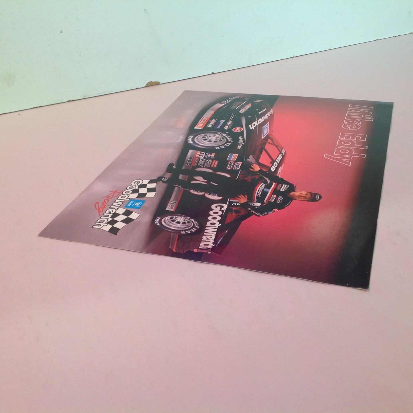 Vintage 1992 American Speed Ass'n ASA AC-Delco Goodwrench Racing Mike Eddy Hero Card