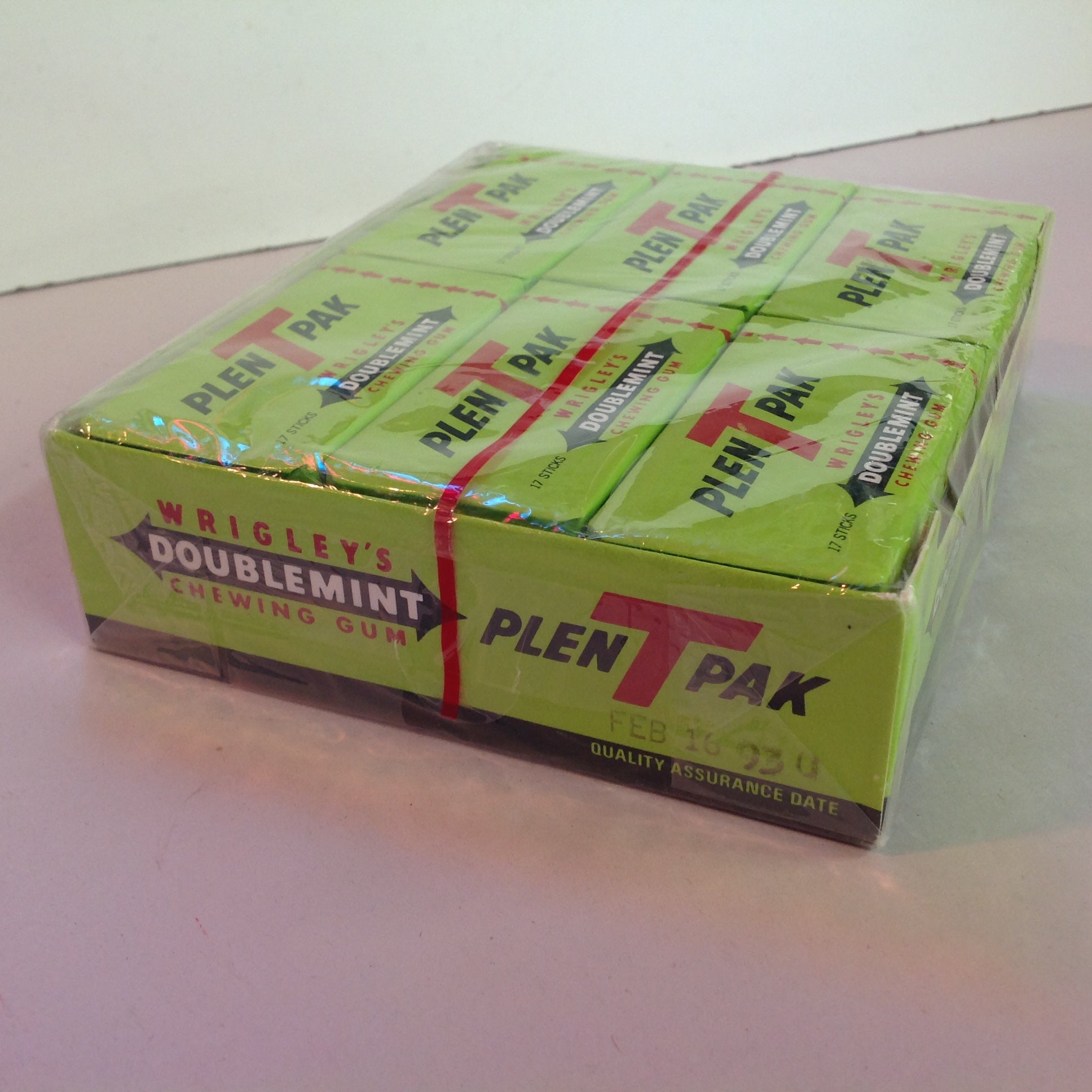 Vintage 1990's NOS Unopened Pack of 12 Wrigley's Doublemint
