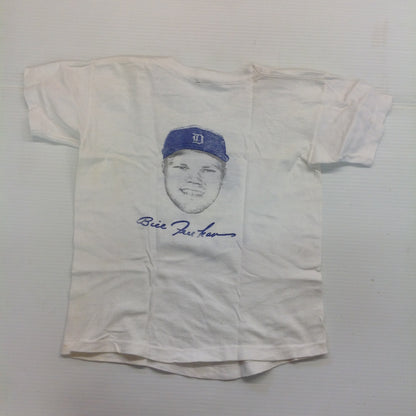 Vintage Children's White T-Shirt Detroit Tigers Mickey Lolich Bill Freehan Images