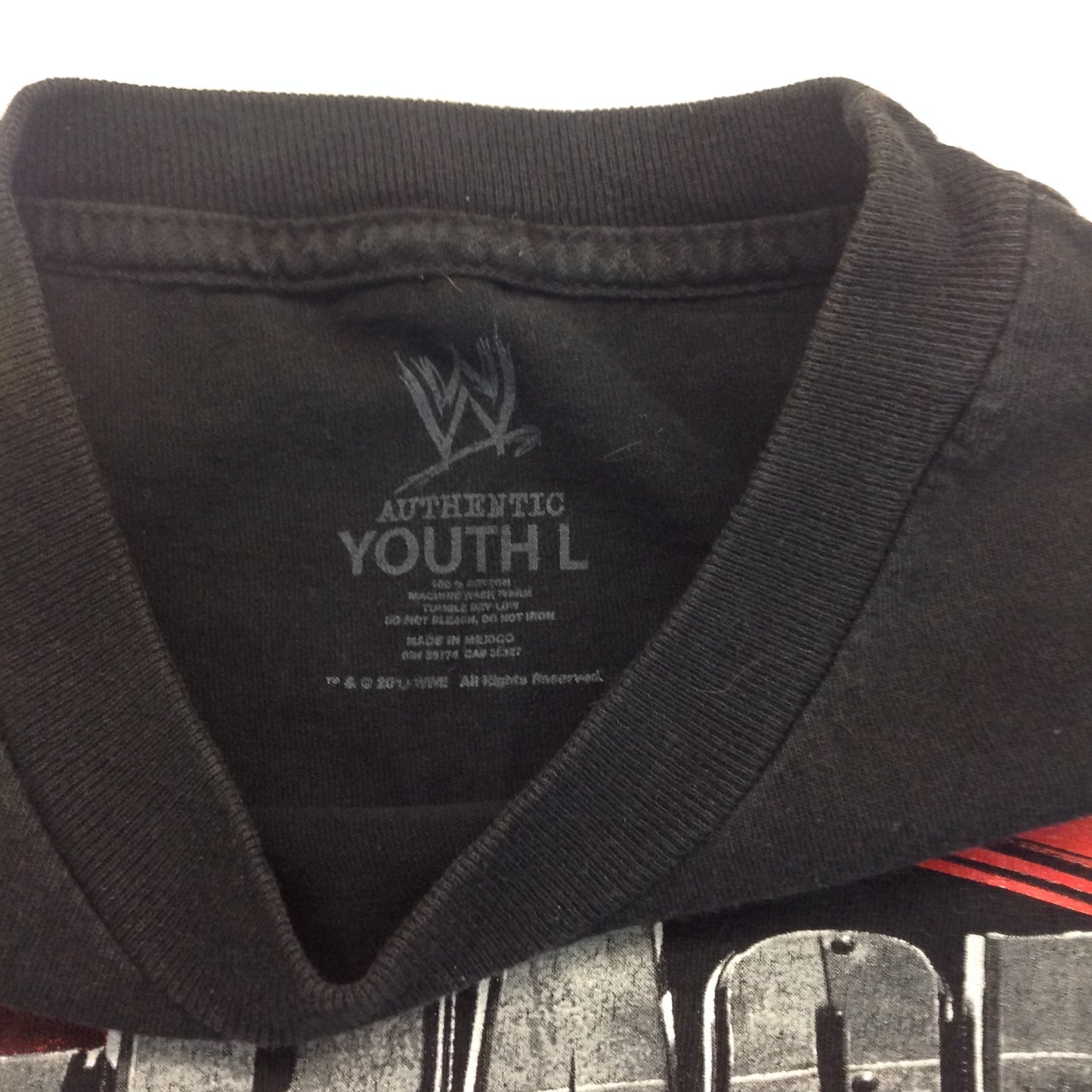 2013 WWE WWF Authentic Youth Large Black T-Shirt Ryback Rules Bear Trap