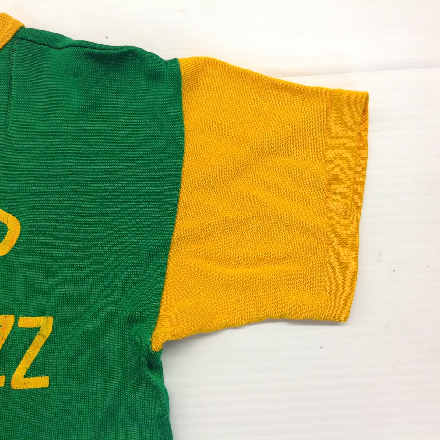 Vintage 1967-74 Mason Green Yellow Ringer Nylon Child's T-Shirt Mayor Walt Bezz 8 Mile Kelly HOA Cuda Kings Eastpointe Michigan