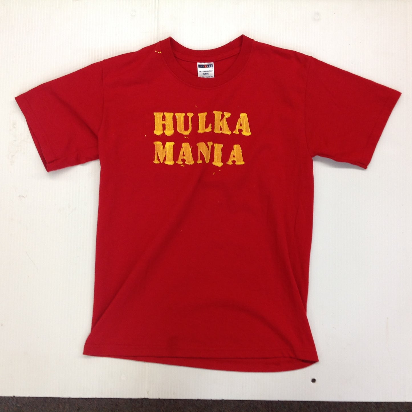 Vintage XL Jerzees Red Child T-Shirt Hulka Mania Rare