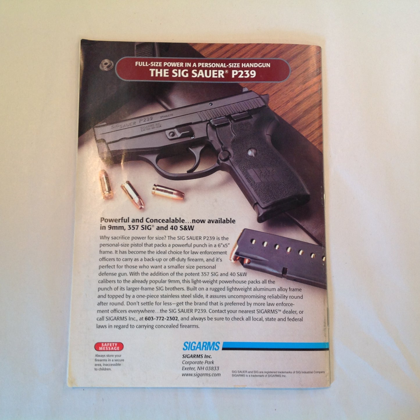 Vintage Aug 1997 American Rifleman Magazine Factory Custom Handguns John Browning Auto Rifle