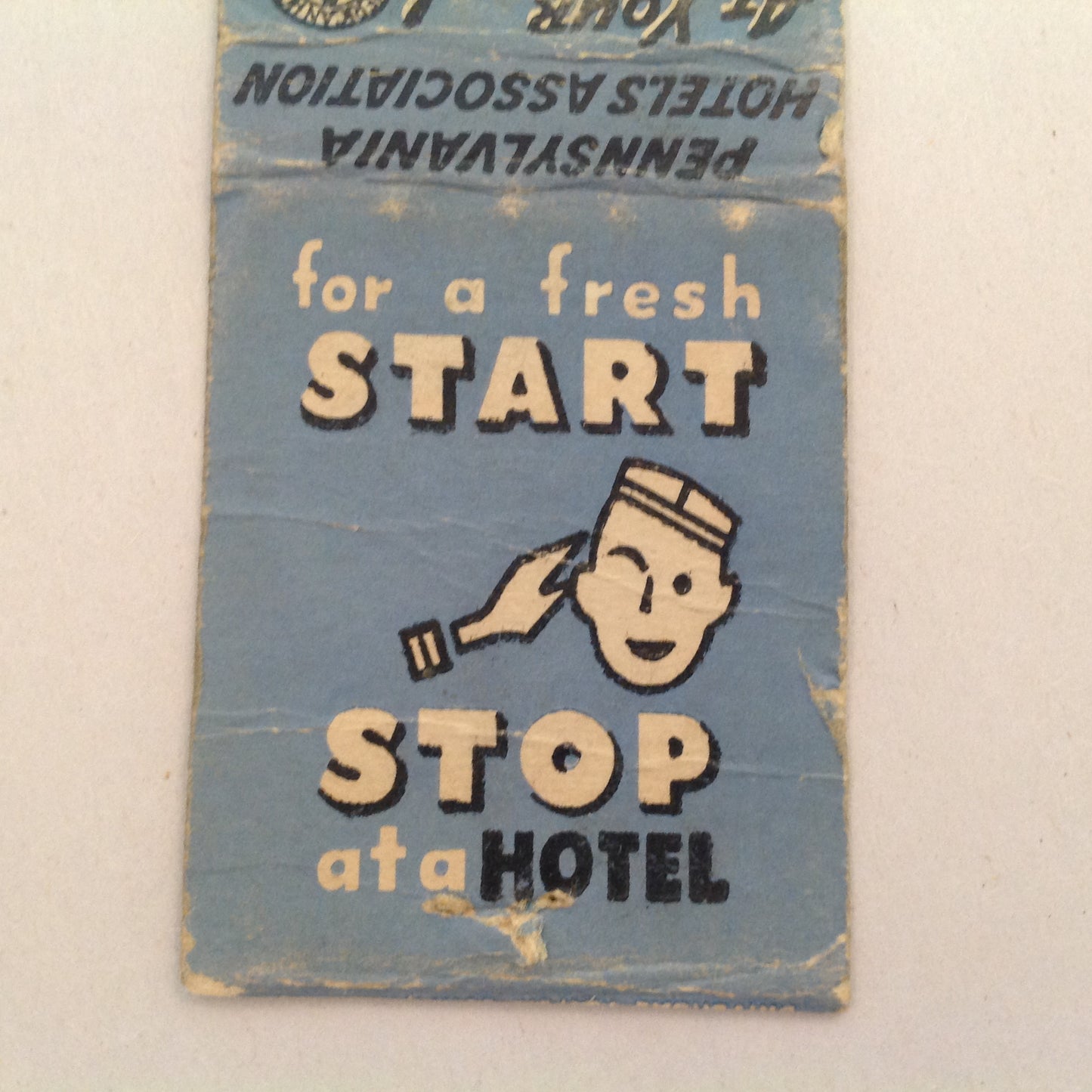 Vtg Matchbook Cover Hotel Edison Sunbury Pennsylvania Hub of Central PA Modern!