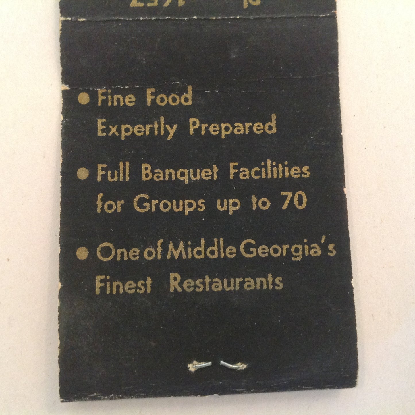 Vintage Matchbook Cover The Crescent House Middle Georgia's Finest Barnesville GA