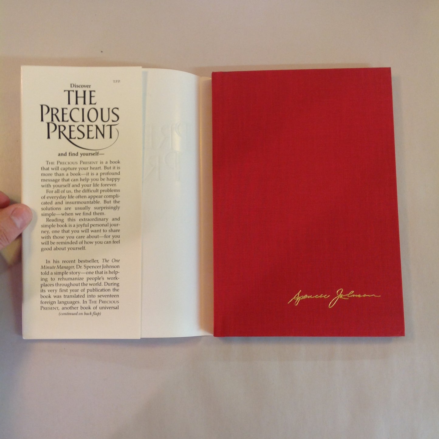 Vintage 1984 Hardcover The Precious Present Spencer Johnson MD Gift Edition