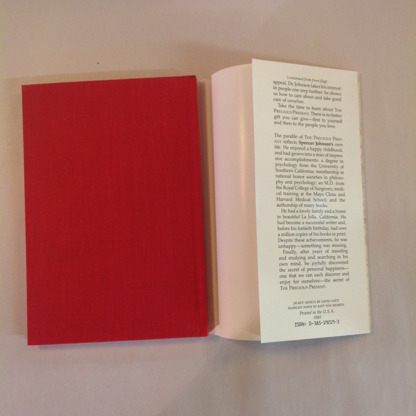 Vintage 1984 Hardcover The Precious Present Spencer Johnson MD Gift Edition