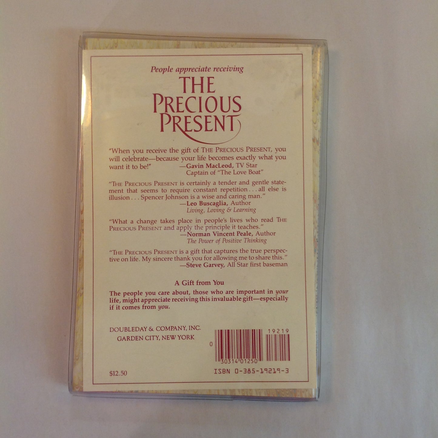 Vintage 1984 Hardcover The Precious Present Spencer Johnson MD Gift Edition