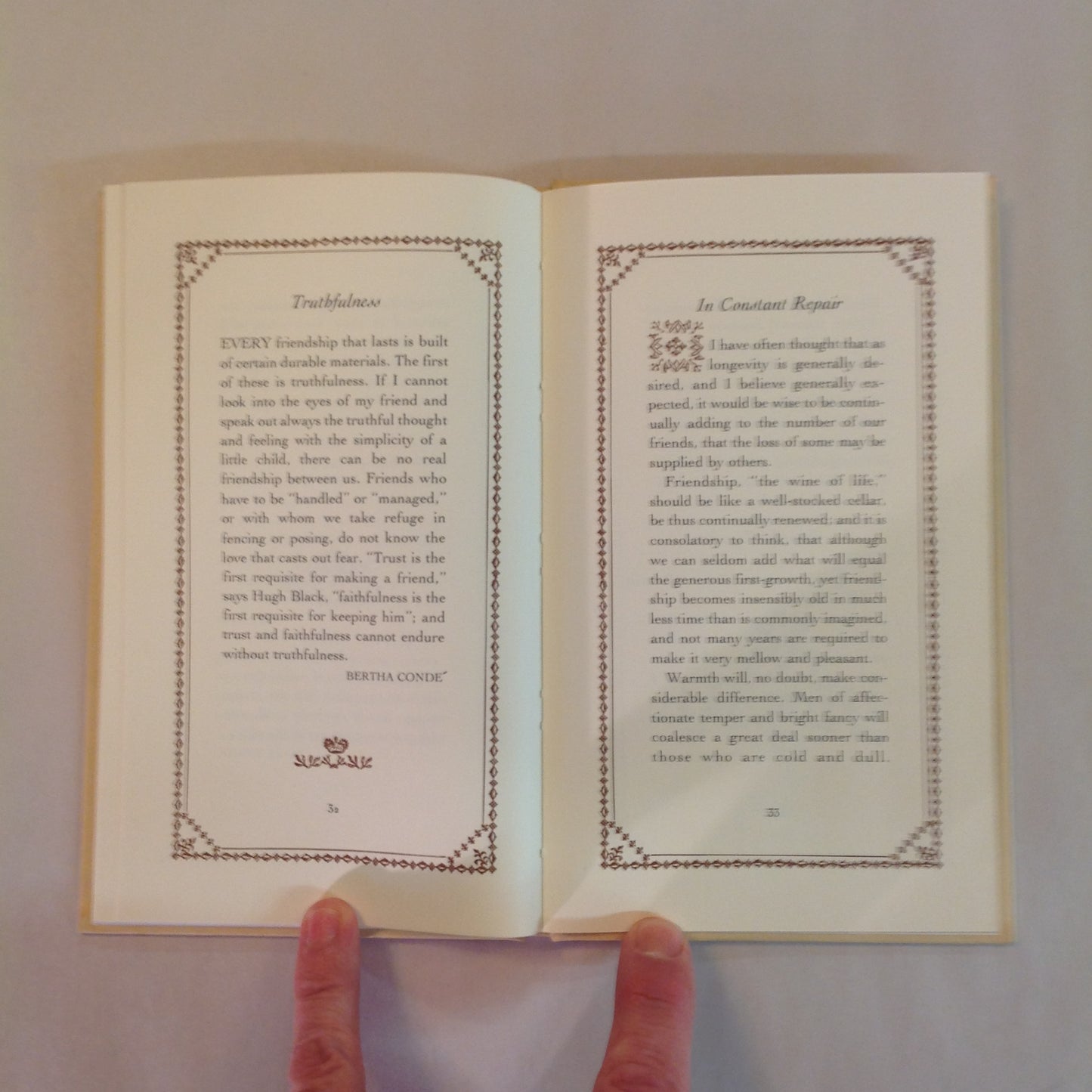 Vintage 1968 Hardcover Gift Book The Treasure of Friendship: Favorite Writings About Enjoying and Keeping Friends Hallmark