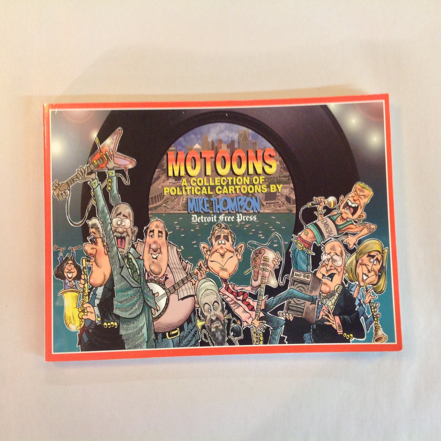 Vintage 2001 Trade Paperback MOTOONS: A Collection of Political Cartoons by Mike Thompson Detroit Free Press
