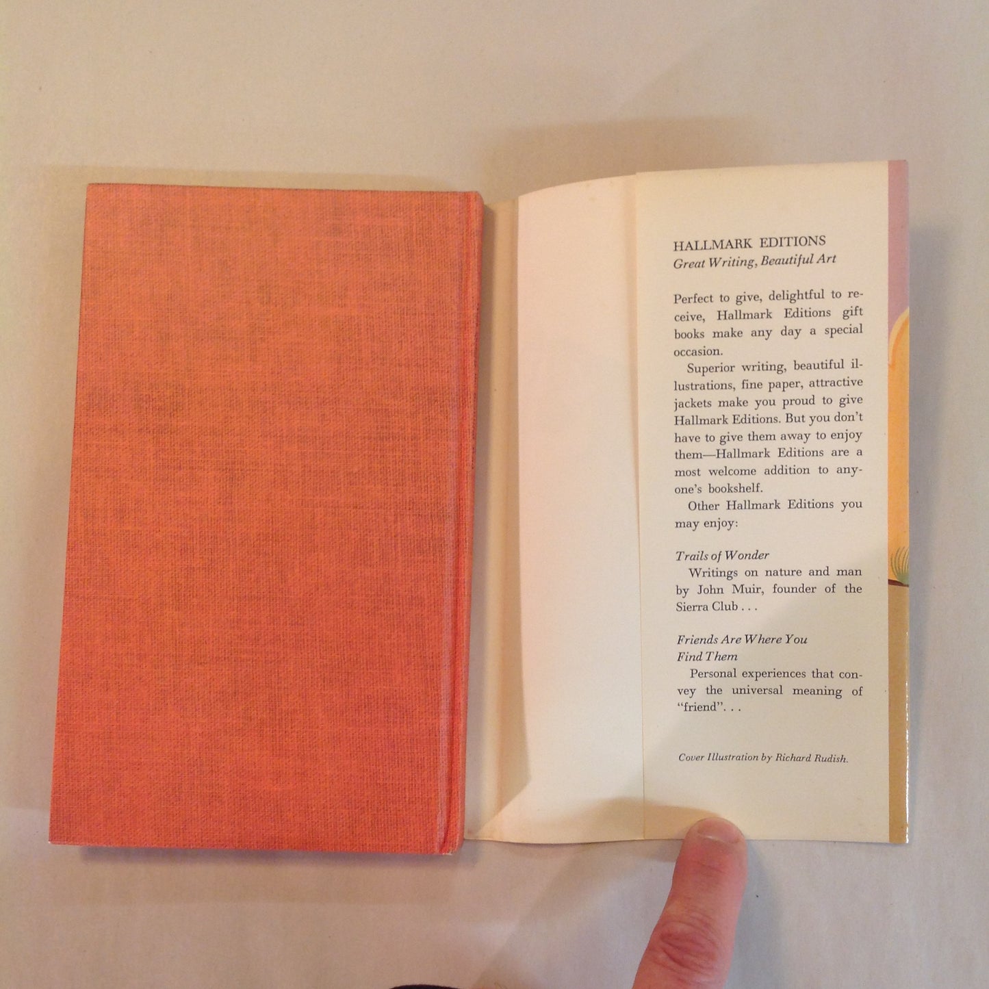 Vintage 1973 Hardcover Gift Book Walk Quietly the Beautiful Trail: Lyrics and Legends of the American Indian Hallmark
