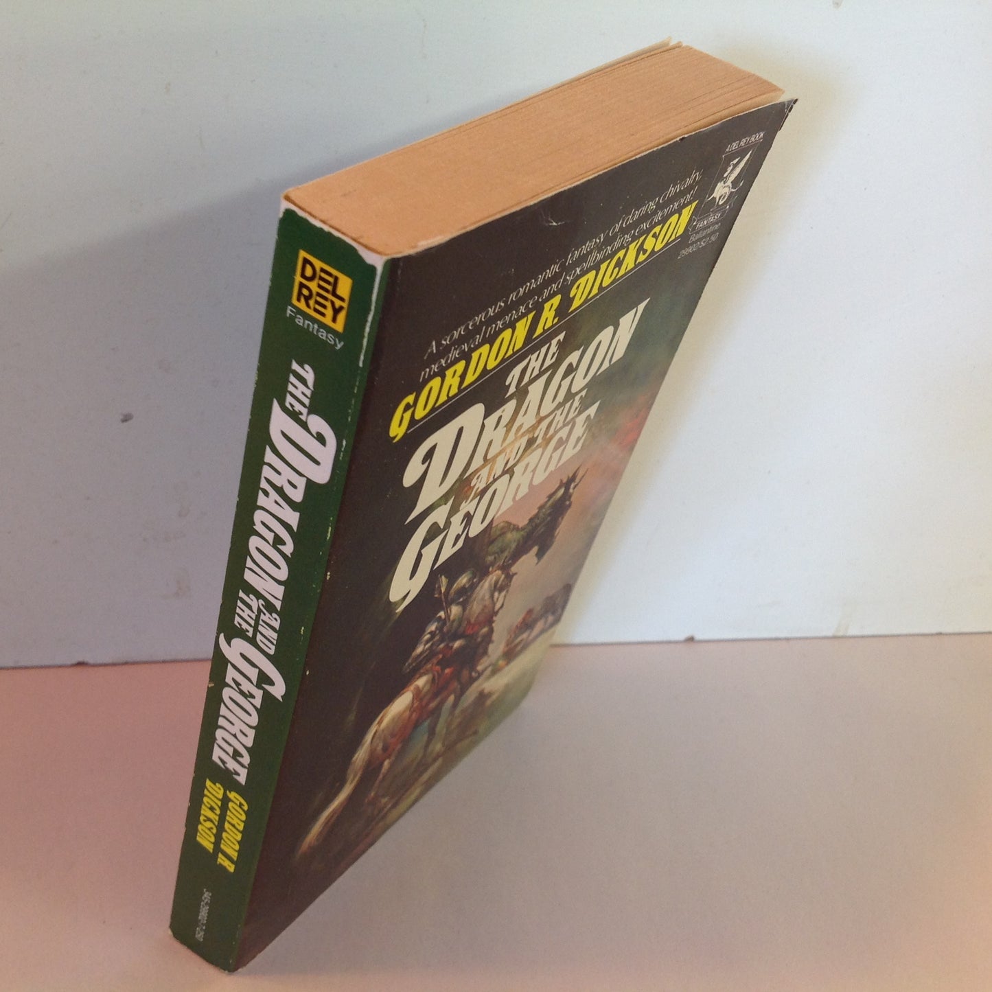 Vintage 1981 Mass Market Paperback The Dragon and the George Gordon R. Dickson Vallejo Cover