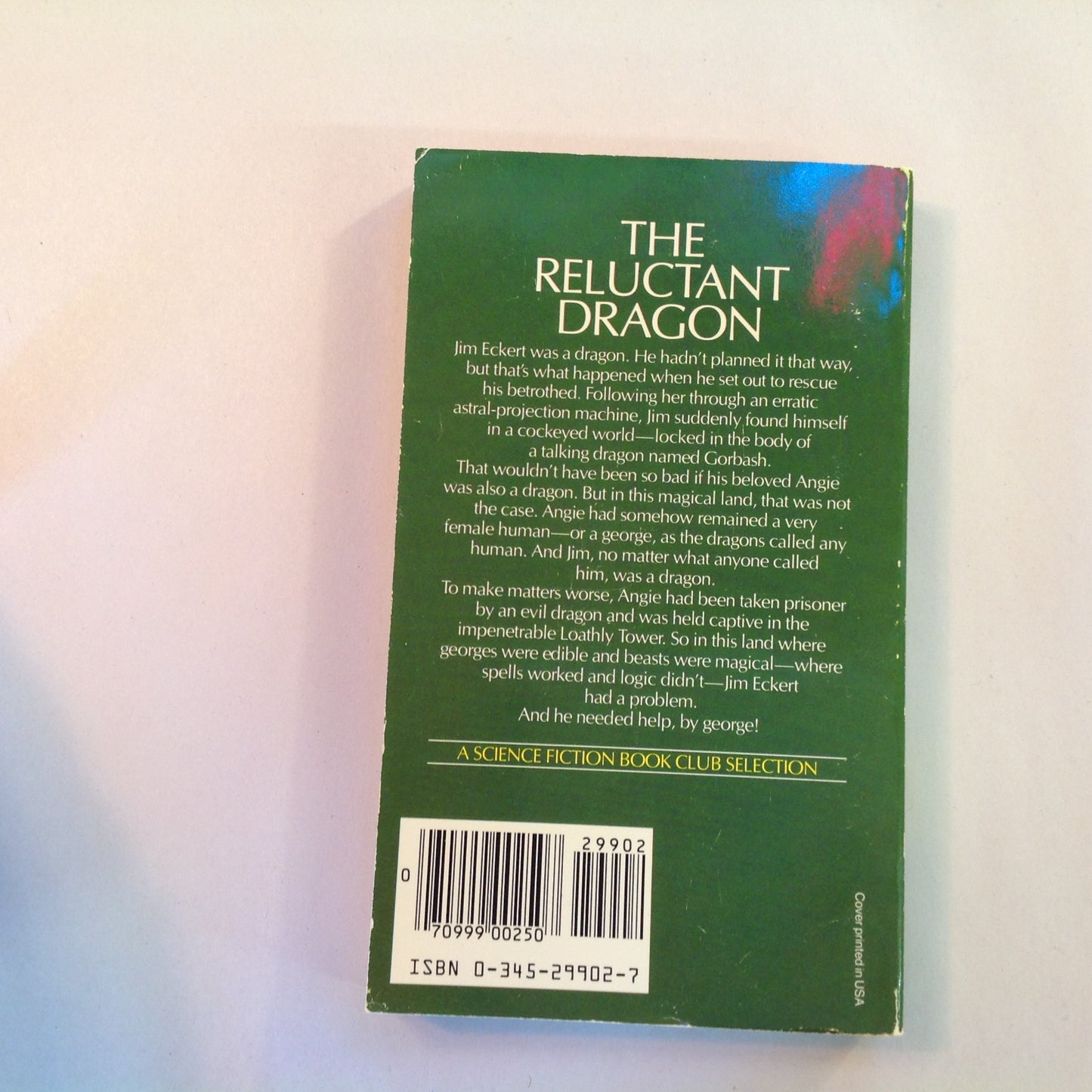 Vintage 1981 Mass Market Paperback The Dragon and the George Gordon R. Dickson Vallejo Cover