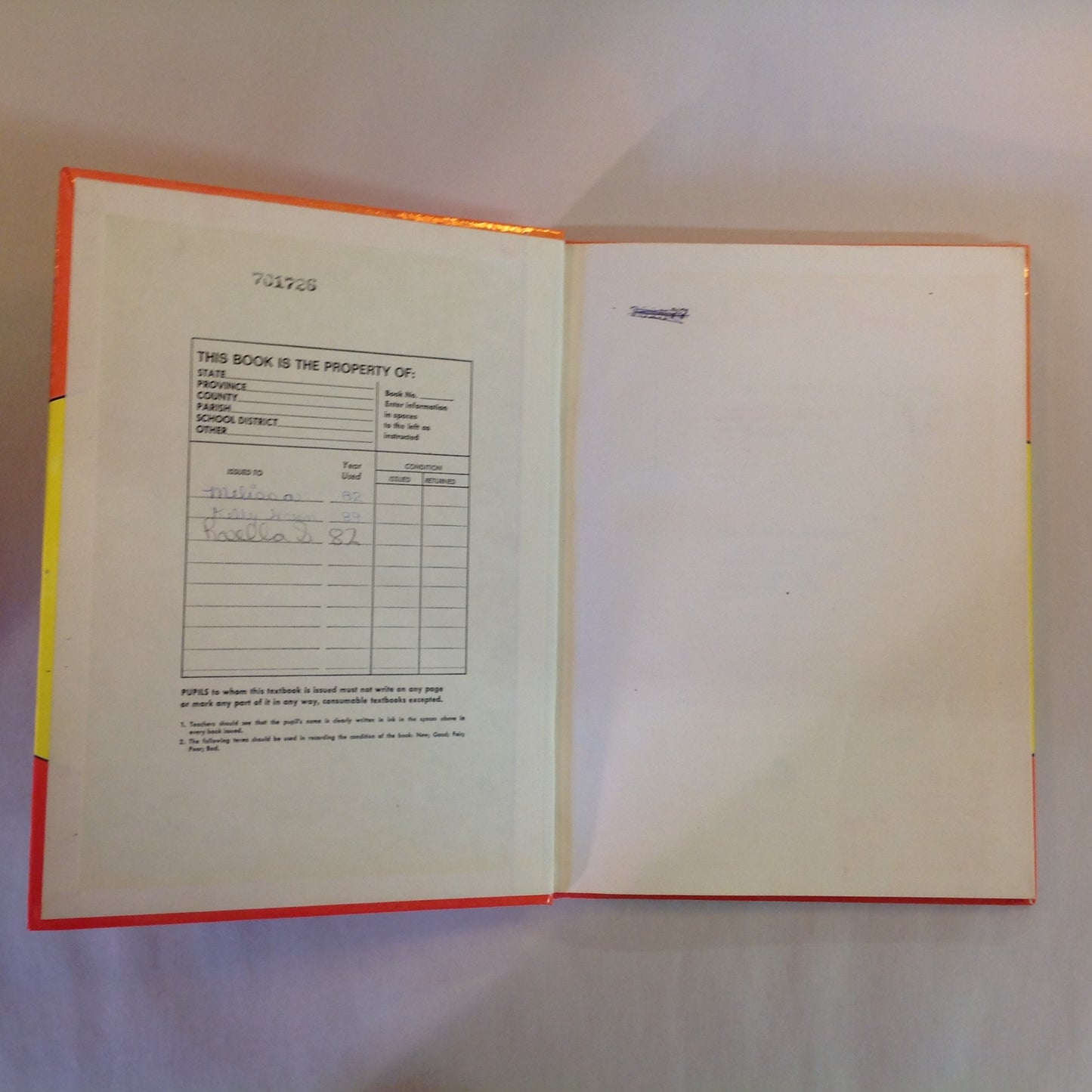 Vintage 1982 Hardcover Textbook Discovering Food Helen Kowtaluk