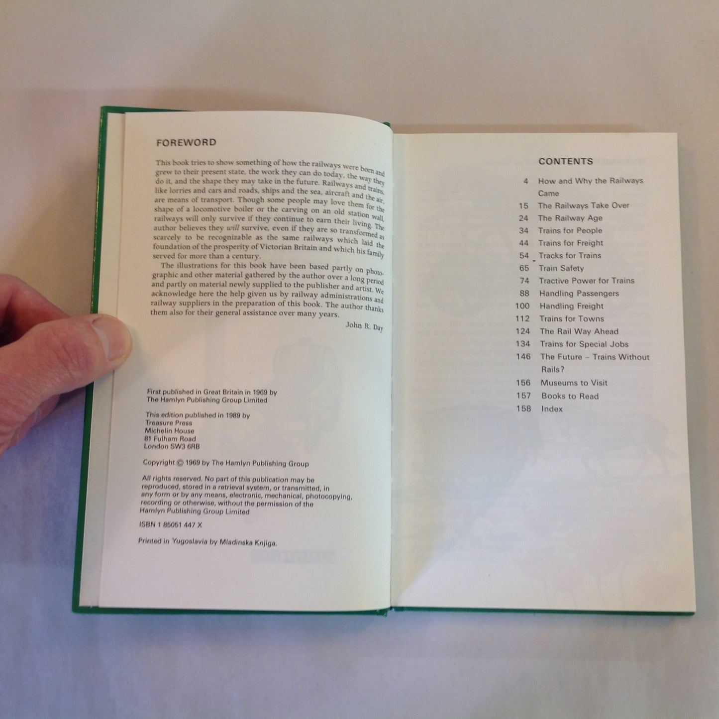 Vintage 1989 Hardcover Trains John R. Day