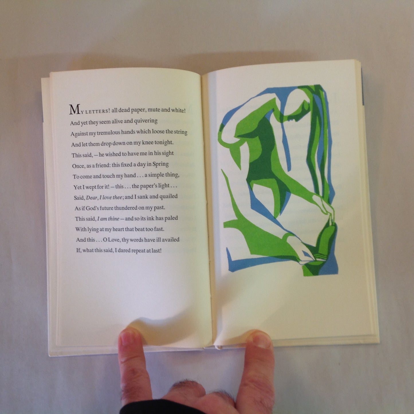 Vintage 1960's Hardcover Gift Book Sonnets From the Portuguese Peter Pauper Press