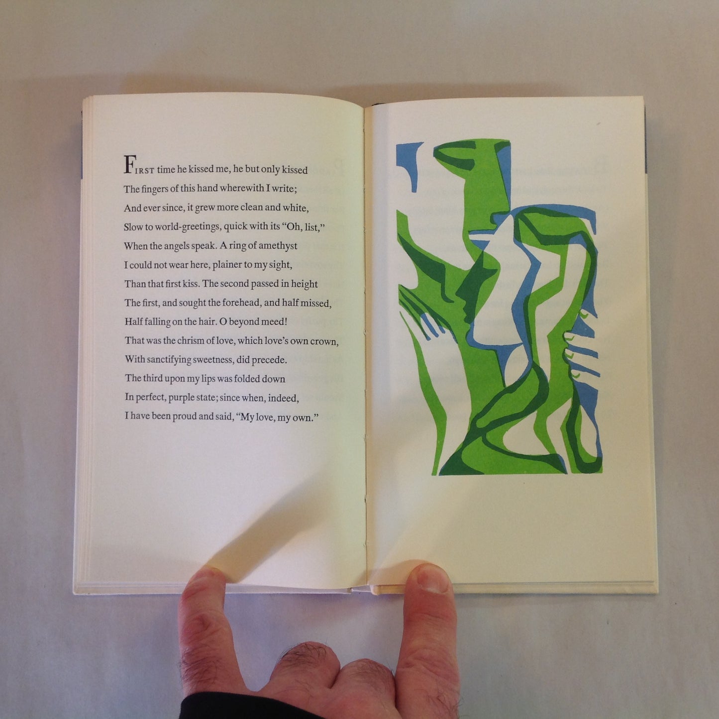 Vintage 1960's Hardcover Gift Book Sonnets From the Portuguese Peter Pauper Press