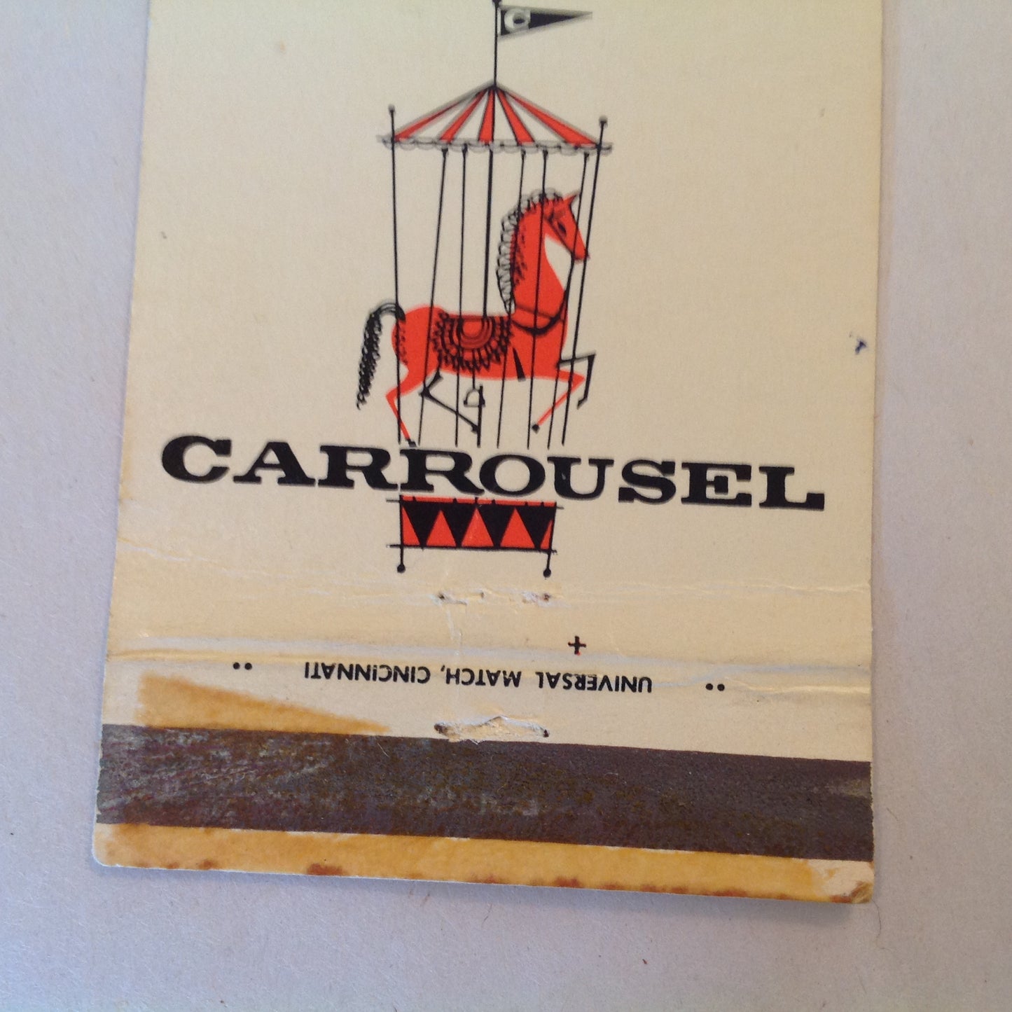 Vintage Matchbook Cover Carrousel Inn Cincinnati Ohio Cantina La Ronde Cocktails
