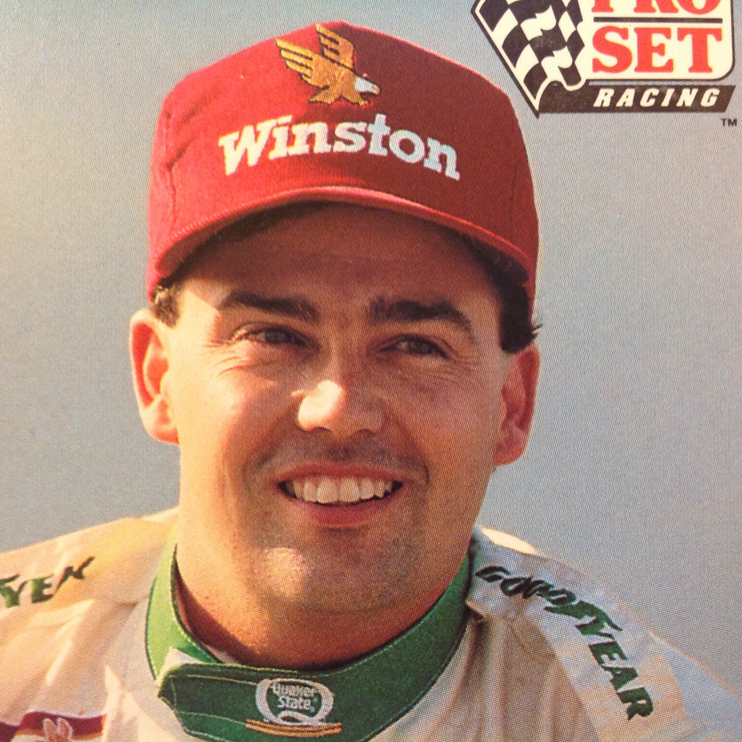 Vintage 1991 Pro Set Racing Signed Card Brett Bodine Cap NASCAR Autographed