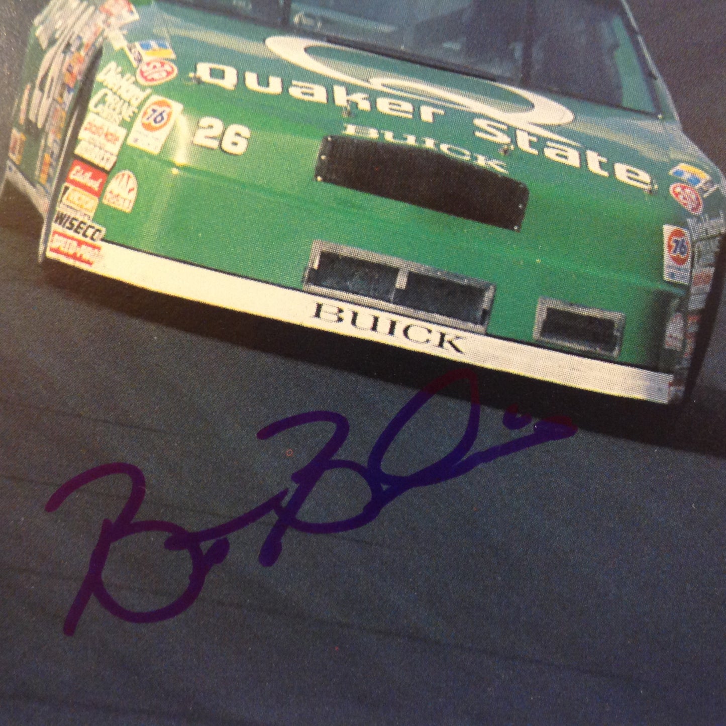 Vtg 1991 Pro Set Racing Signed Card Brett Bodine QS Oil 26 NASCAR Autographed