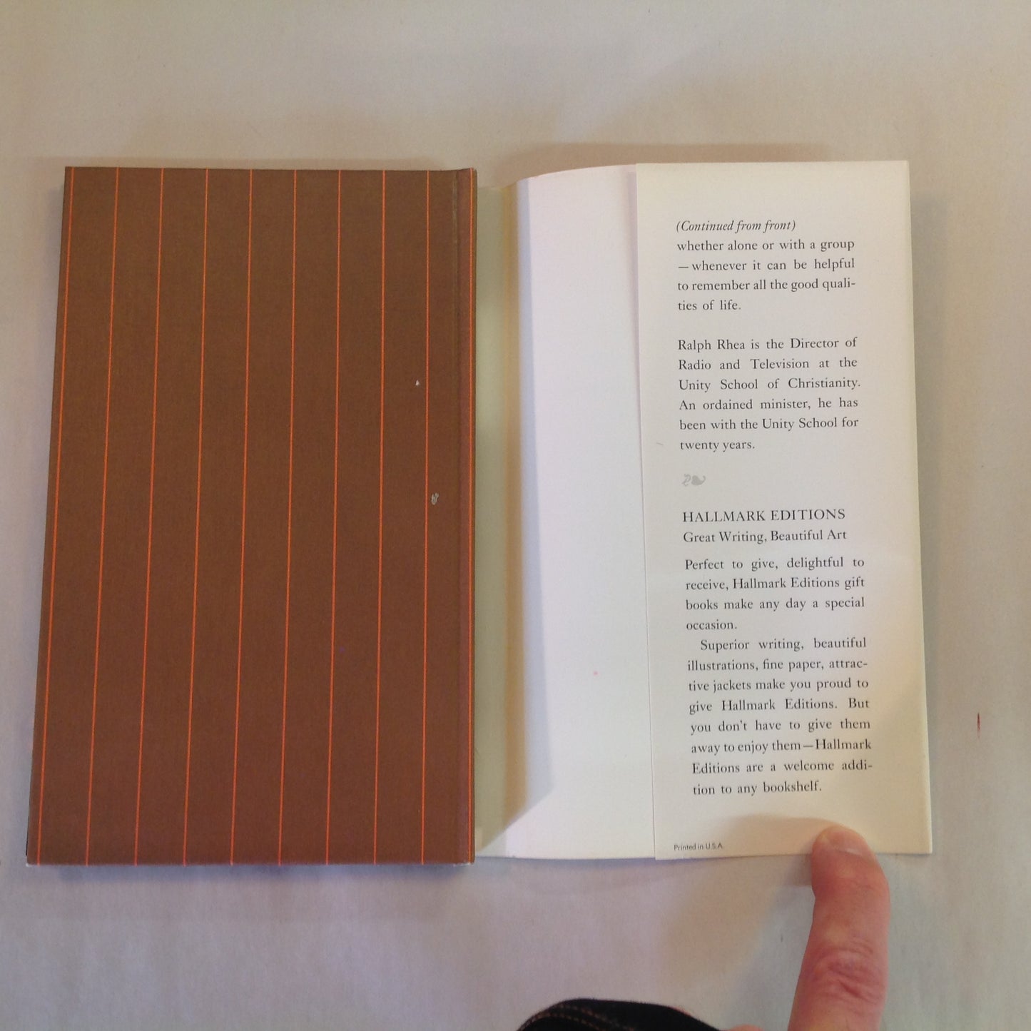 Vintage 1973 Hardcover Gift Book The Good Word: Inspiration for Joy and Fulfillment in Our Daily Lives Hallmark