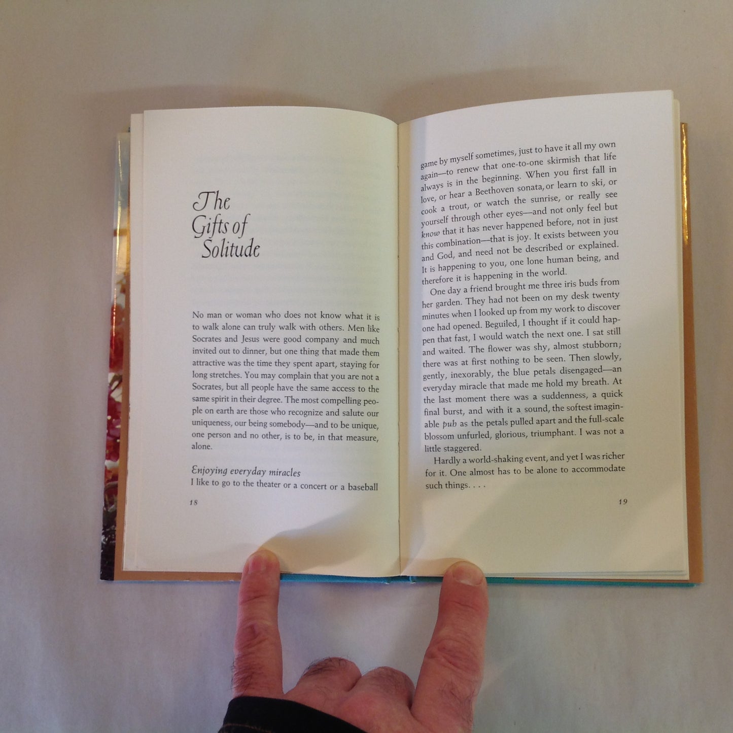 Vintage 1972 Hardcover Gift Book The Everyday Miracles: A Woman's Views on Personal Fulfillment Michael Drury Hallmark