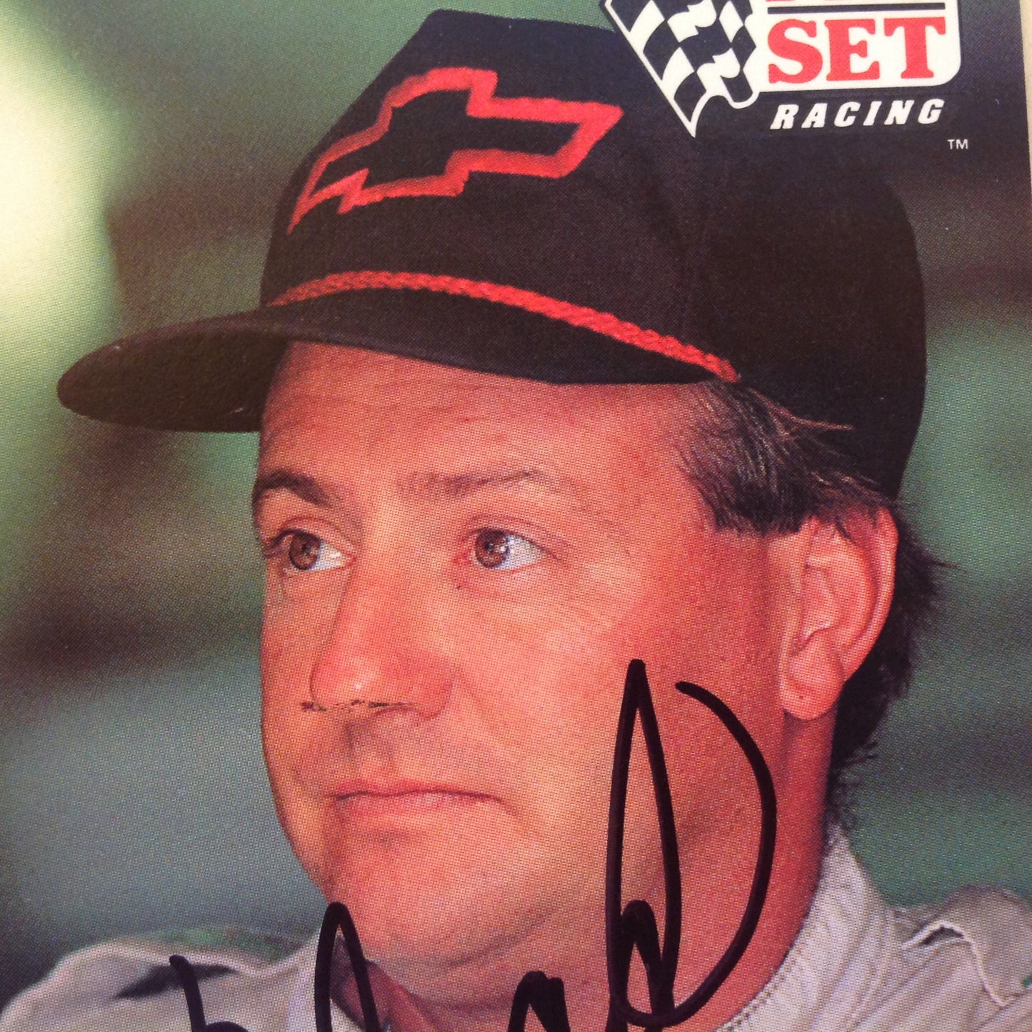 Vtg 1991 Pro Set Racing Signed Card Ken Schrader Chevy Cap NASCAR Autographed