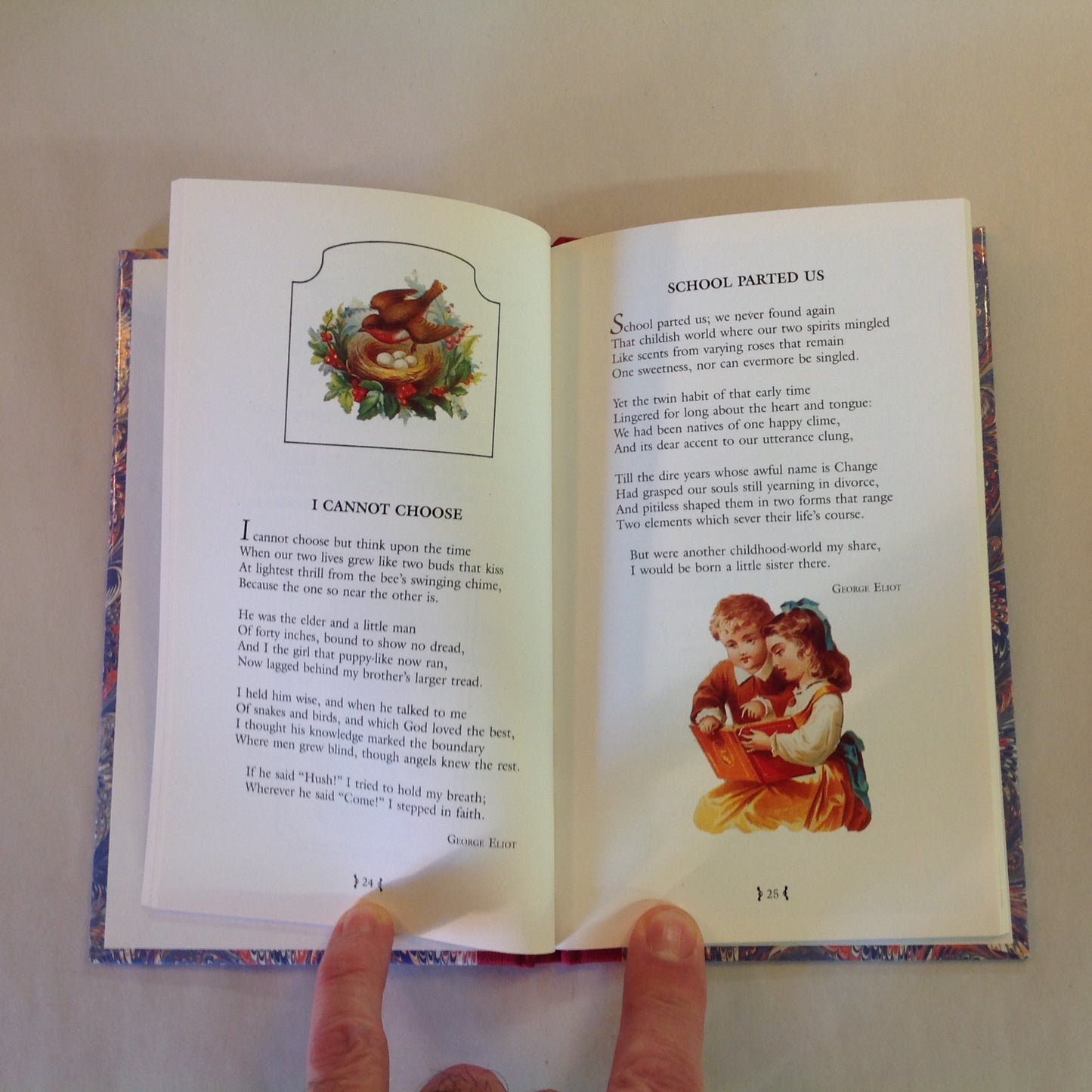 Vintage 1989 3Pc Set Hardcover Gift Books Avenel Books Poems of Childhood/Nature/Love