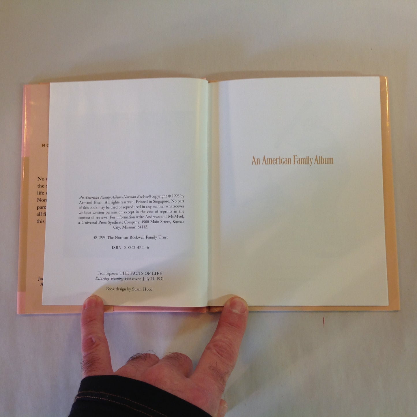 Vintage 1993 Hardcover Gift Book Norman Rockwell: An American Family Album