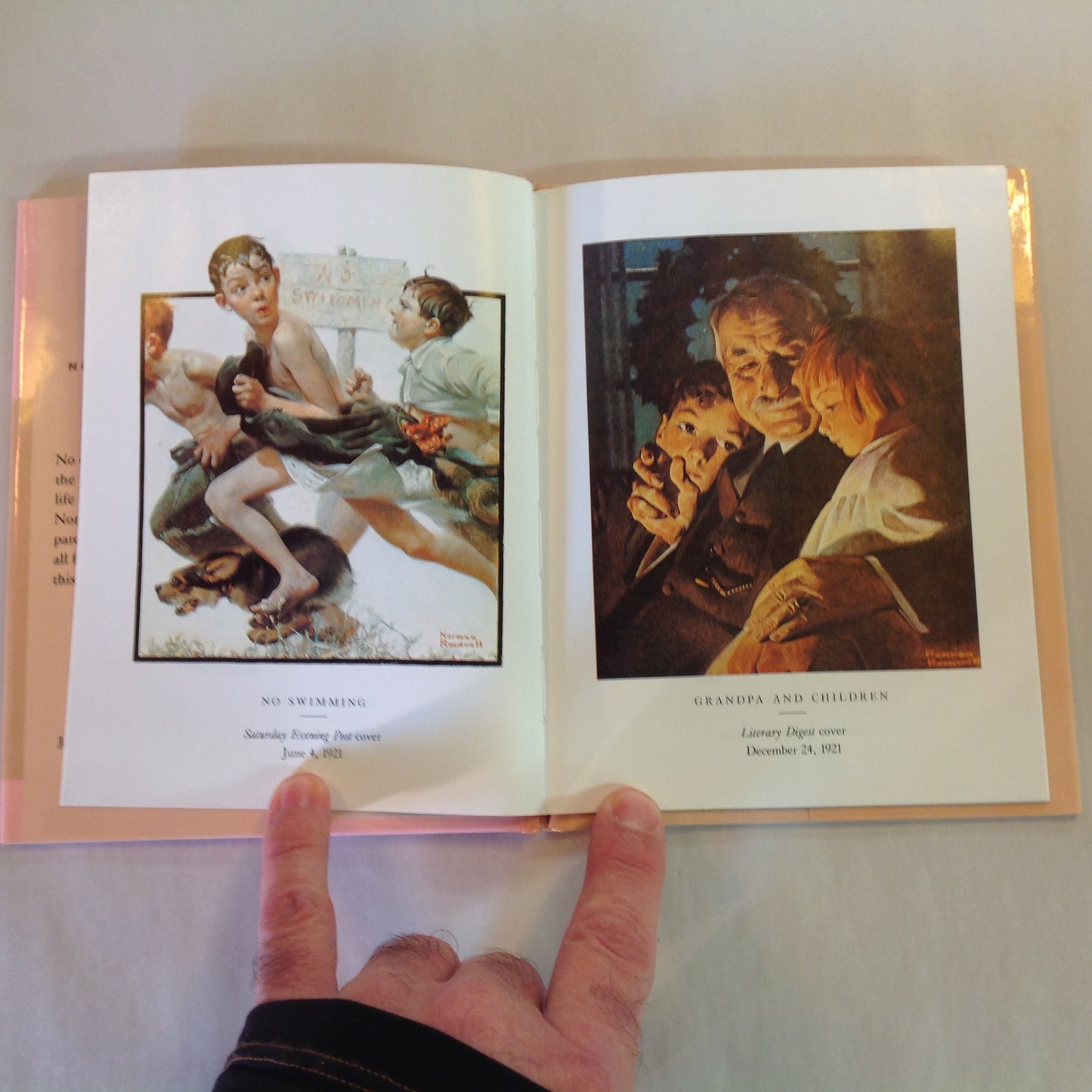 Vintage 1993 Hardcover Gift Book Norman Rockwell: An American Family Album