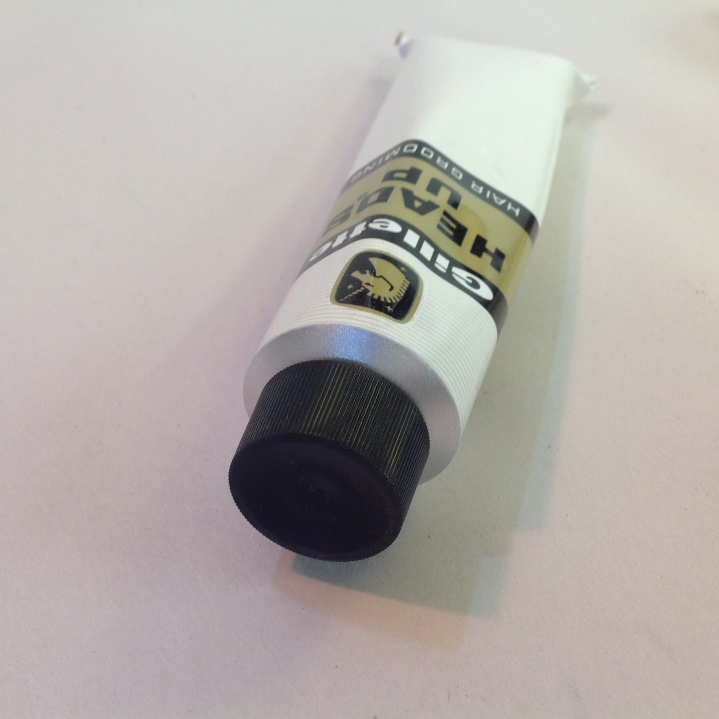 Vintage NOS Gillette Company Heads Up Hair Grooming Unopened 3 oz Tube w/Box