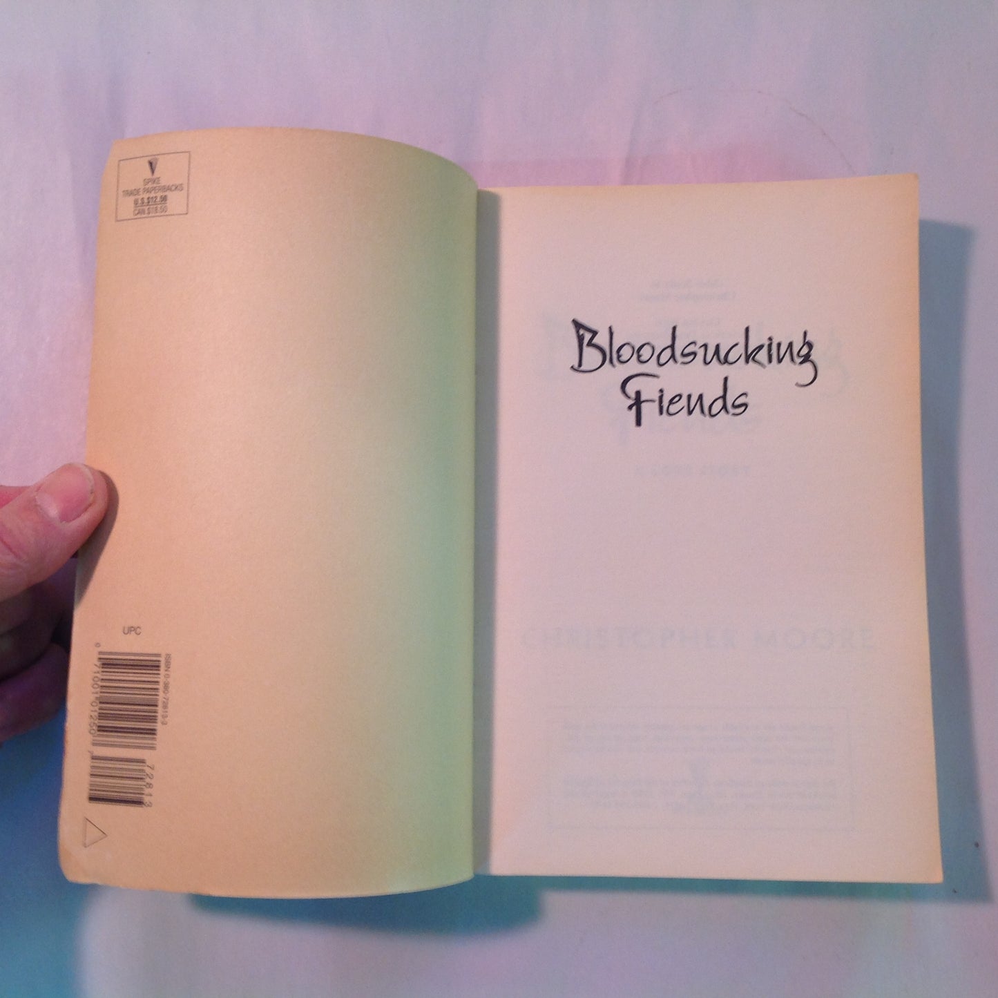 Vintage 1999 Trade Paperback Bloodsucking Fiends Christopher Moore