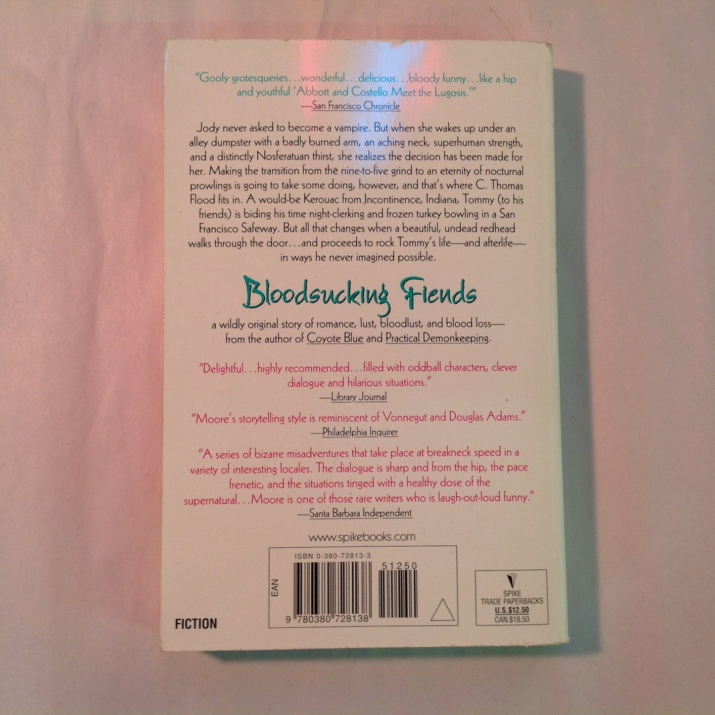Vintage 1999 Trade Paperback Bloodsucking Fiends Christopher Moore