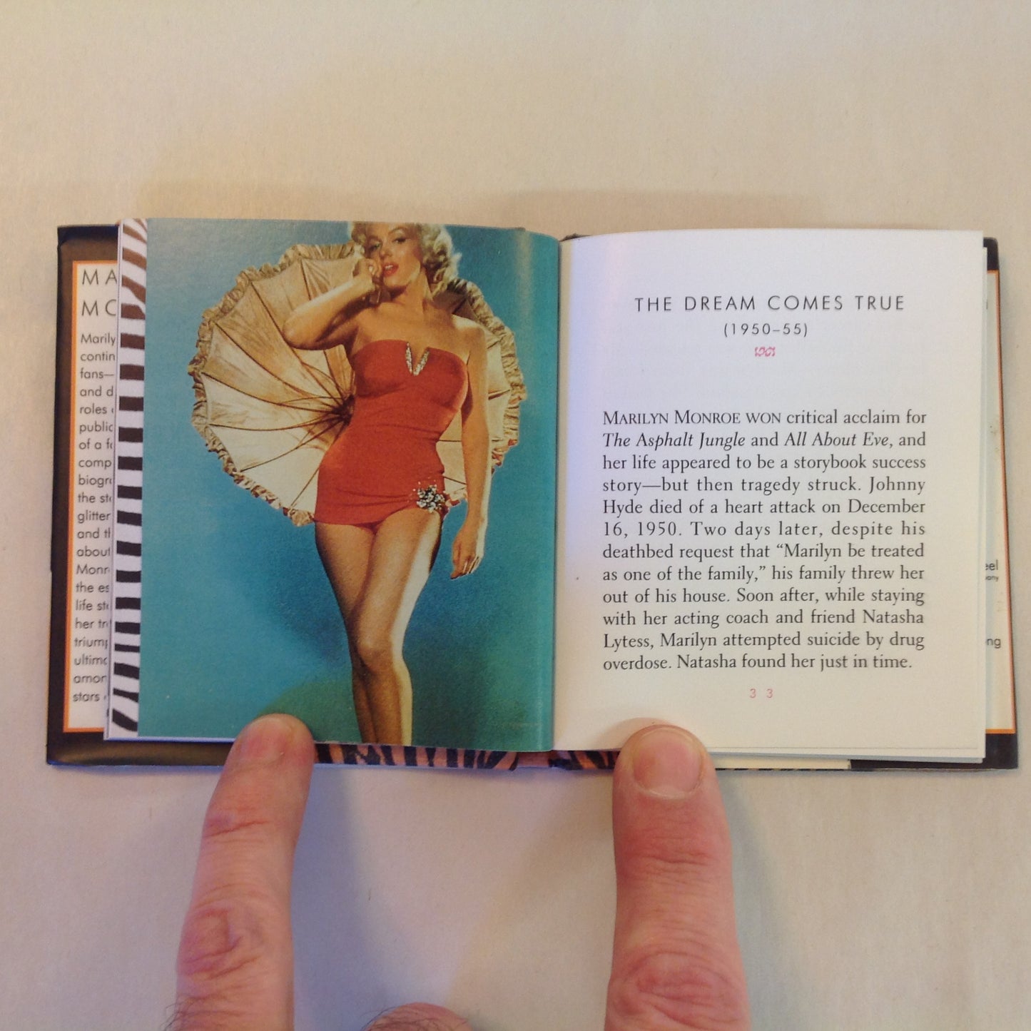 Vintage 1995 Hardcover Gift Book Marilyn Monroe Julie Mars