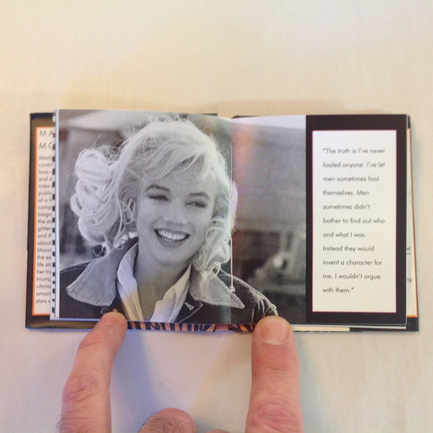 Vintage 1995 Hardcover Gift Book Marilyn Monroe Julie Mars