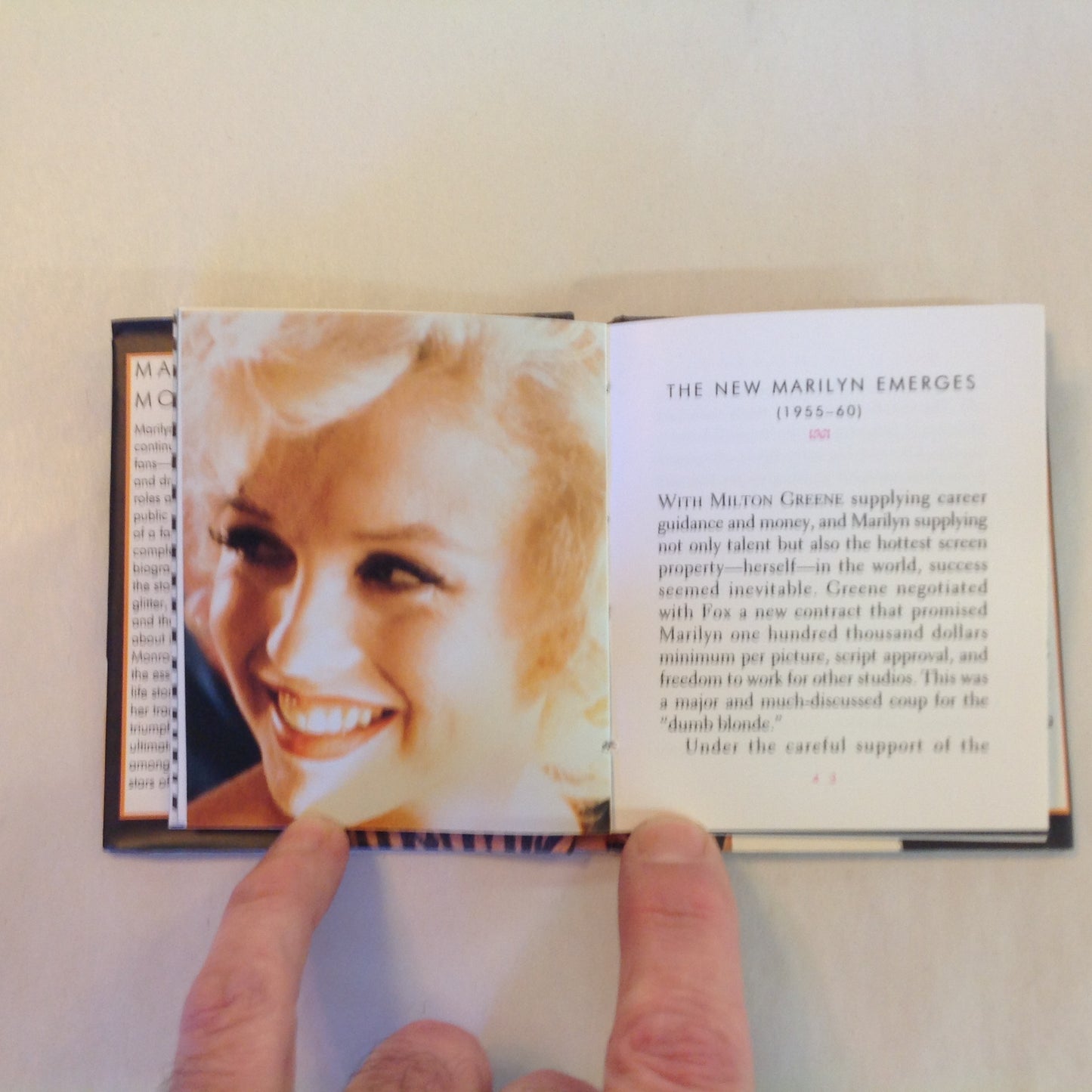 Vintage 1995 Hardcover Gift Book Marilyn Monroe Julie Mars