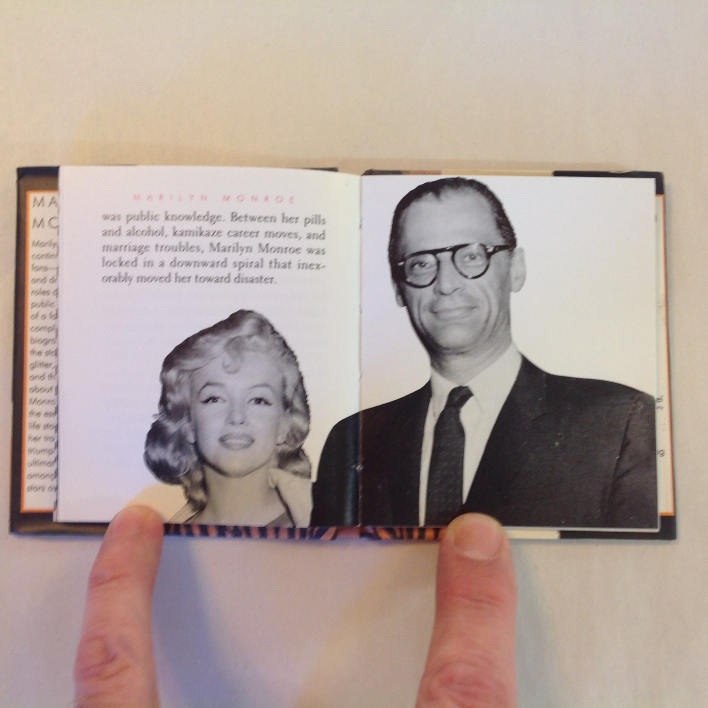 Vintage 1995 Hardcover Gift Book Marilyn Monroe Julie Mars