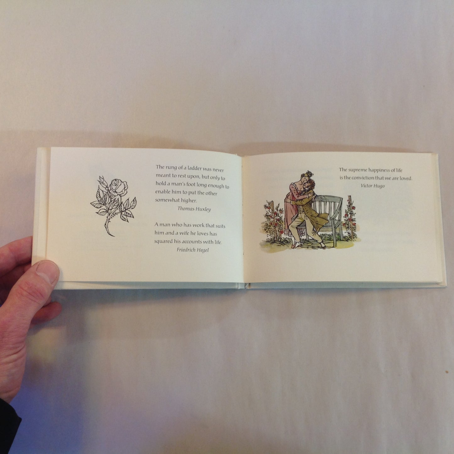 Vintage 1975 Hardcover Gift Book Proverbs to Live By: Timeless Words of Wit and Wisdom Gail Peterson Hallmark