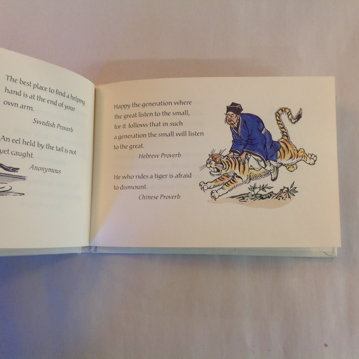 Vintage 1975 Hardcover Gift Book Proverbs to Live By: Timeless Words of Wit and Wisdom Gail Peterson Hallmark