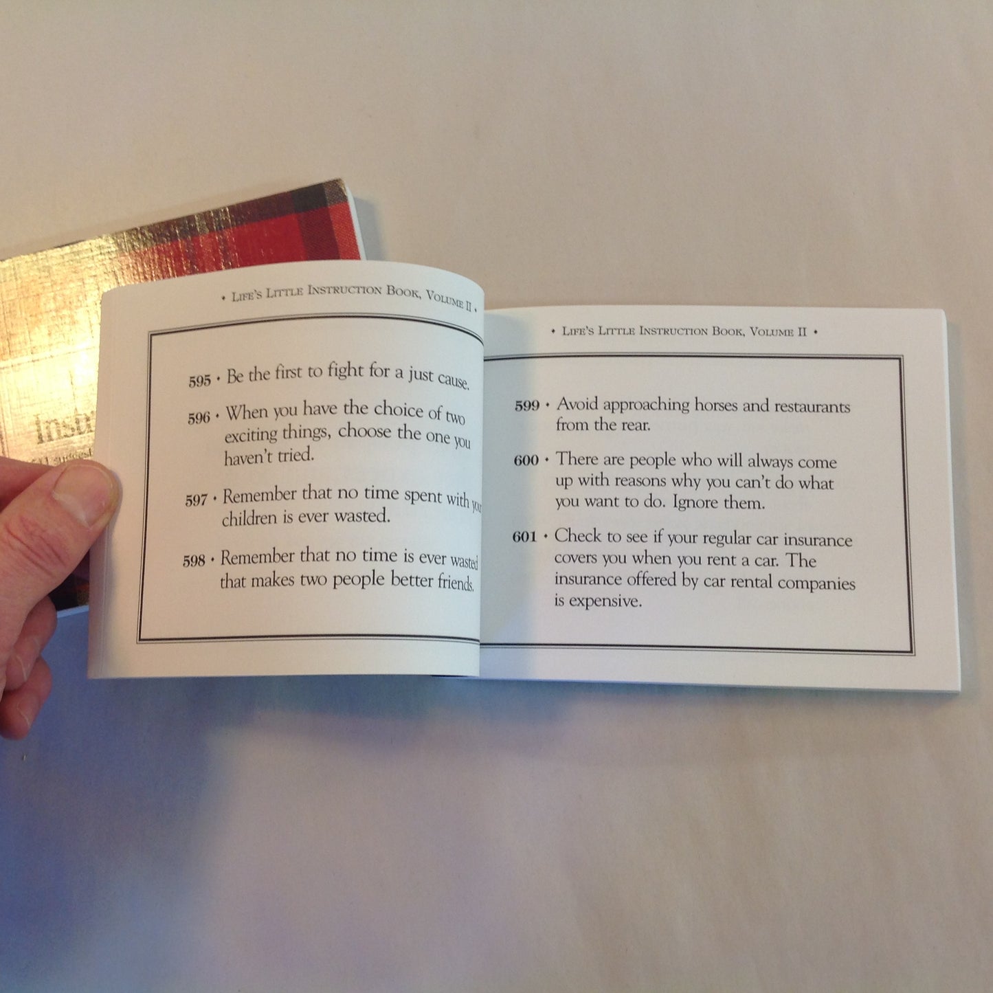 Vintage 1990's 2Pc Trade Paperback Life's Little Instruction Book I & II H. Jackson Brown, Jr