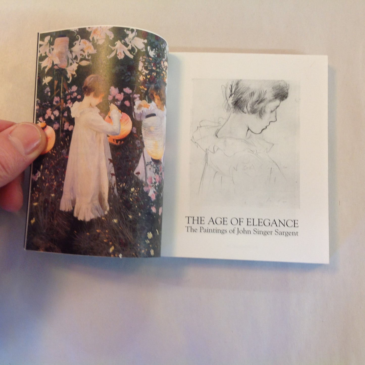 Vintage 1996 Trade Paperback Gift Book The Age of Elegance: The Paintings of John Singer Sargent Phaidon