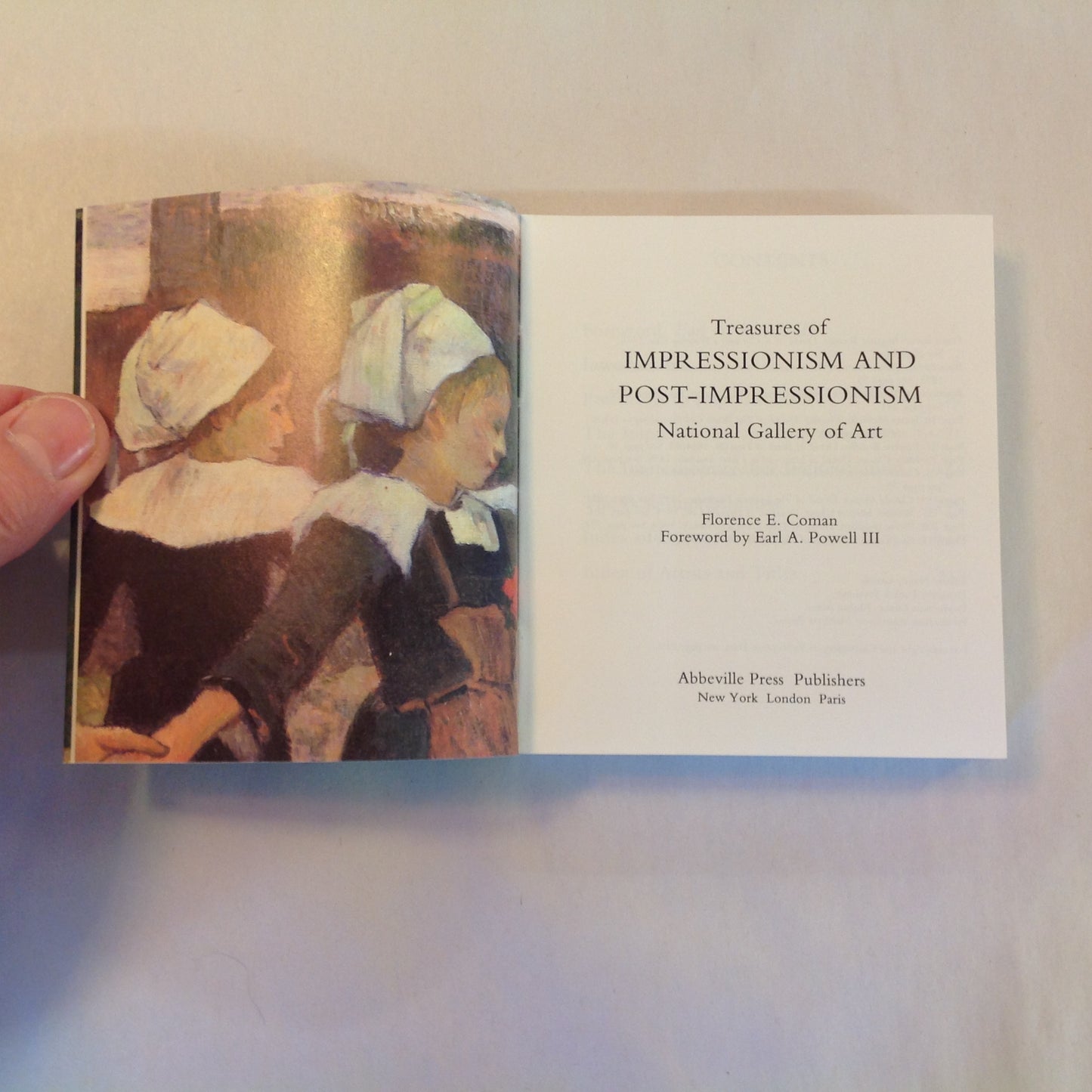 Vintage 1993 Paperback Gift Book Treasures of Impressionism and Post-Impressionism: National Gallery of Art Abbeville First Edition