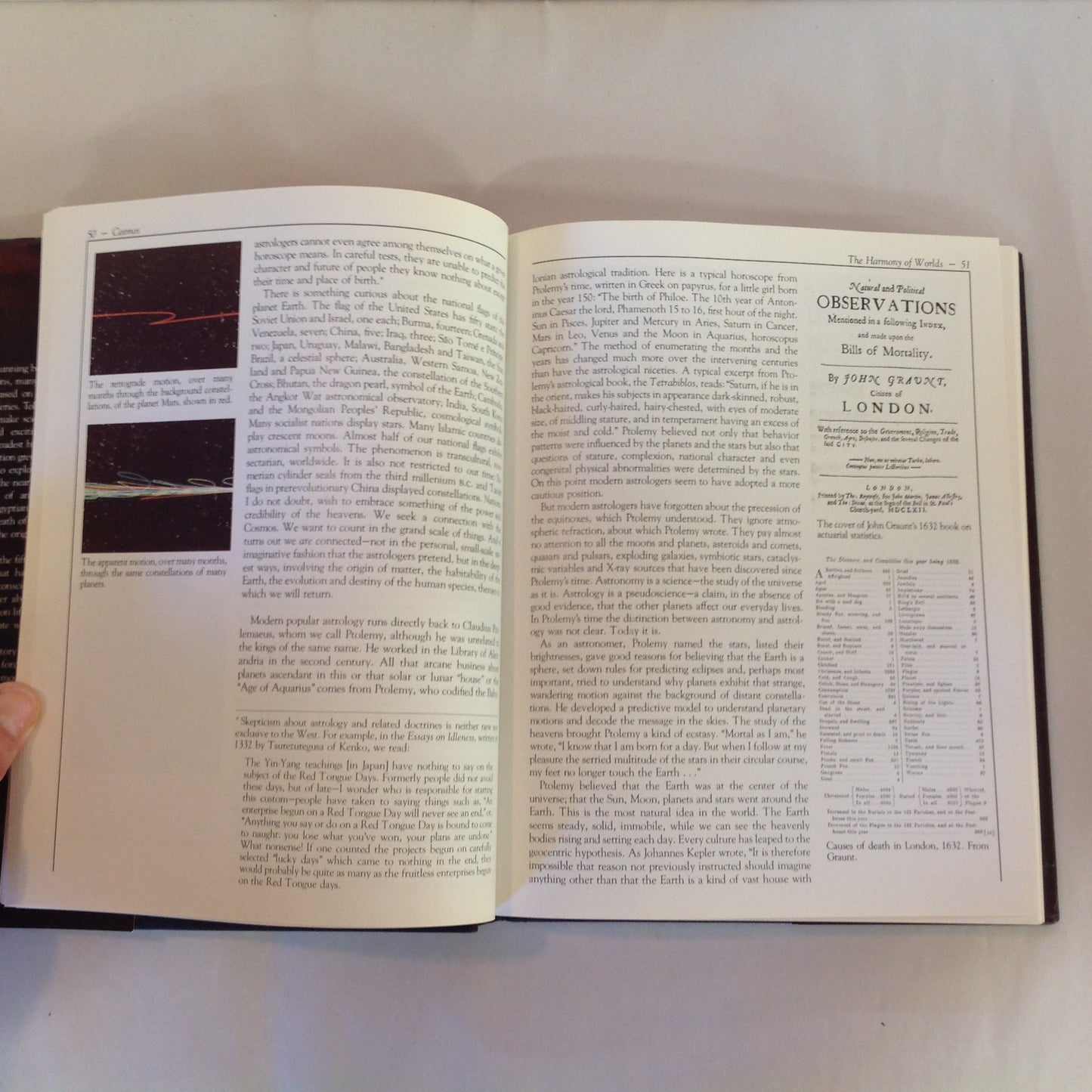 Vintage 1980 Hardcover Cosmos Carl Sagan