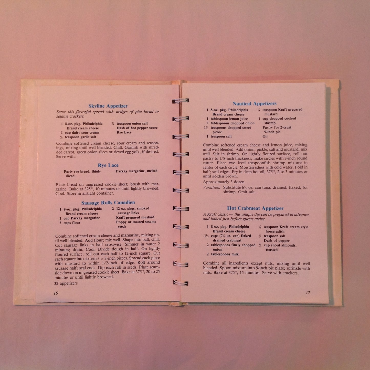 Vintage 1984 Hardcover The Philadelphia Brand Cream Cheese Cookbook 100 Anniversary