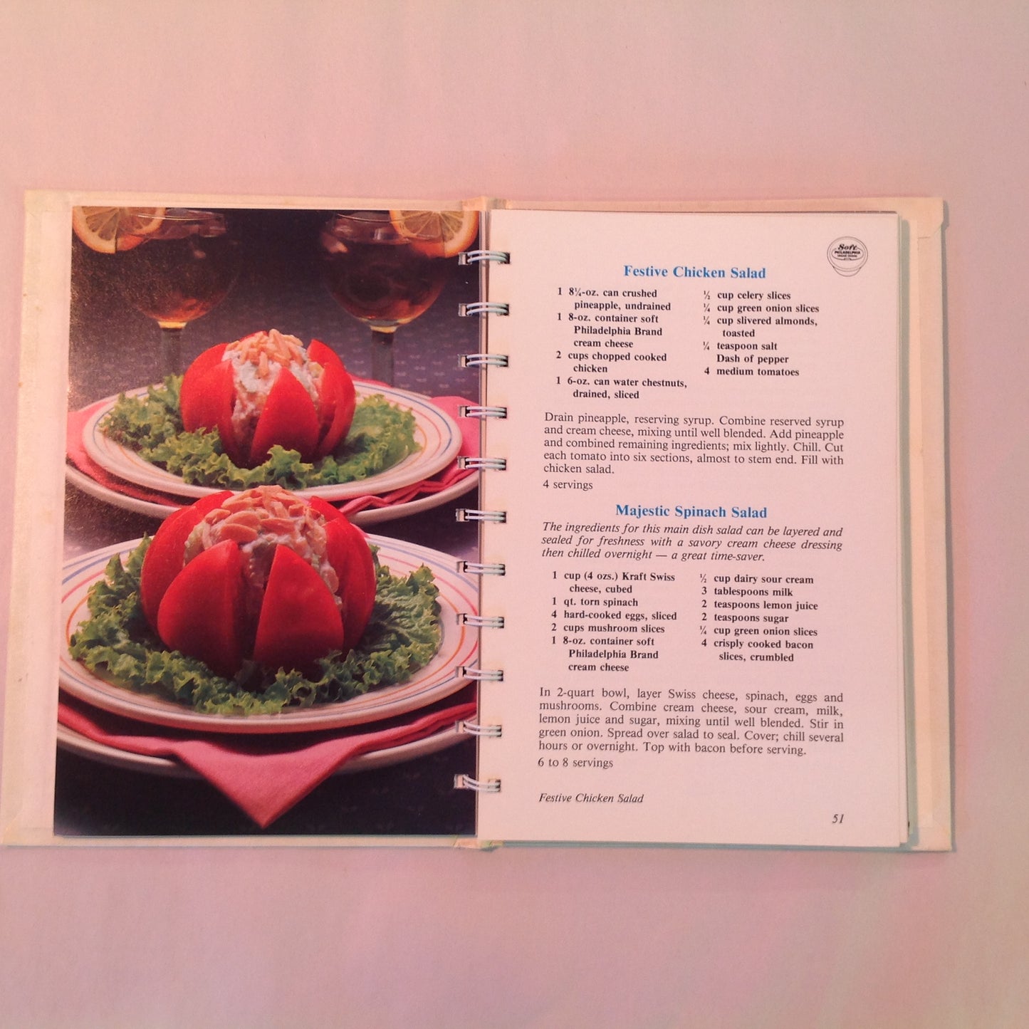 Vintage 1984 Hardcover The Philadelphia Brand Cream Cheese Cookbook 100 Anniversary