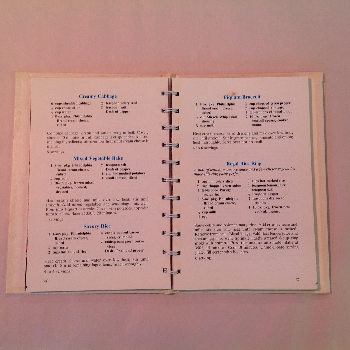 Vintage 1984 Hardcover The Philadelphia Brand Cream Cheese Cookbook 100 Anniversary
